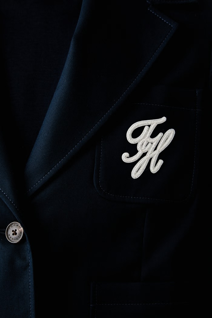 Tommy Hilfiger sako dámské bavlněné WW0WW50146 námořnická modř