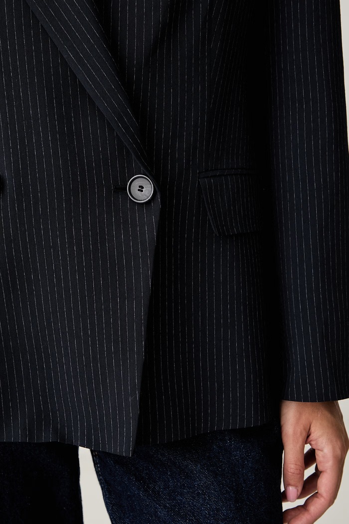 BOSS dvouřadé sako dámské s viskózou Jaleto12 50564480 námořnická modř