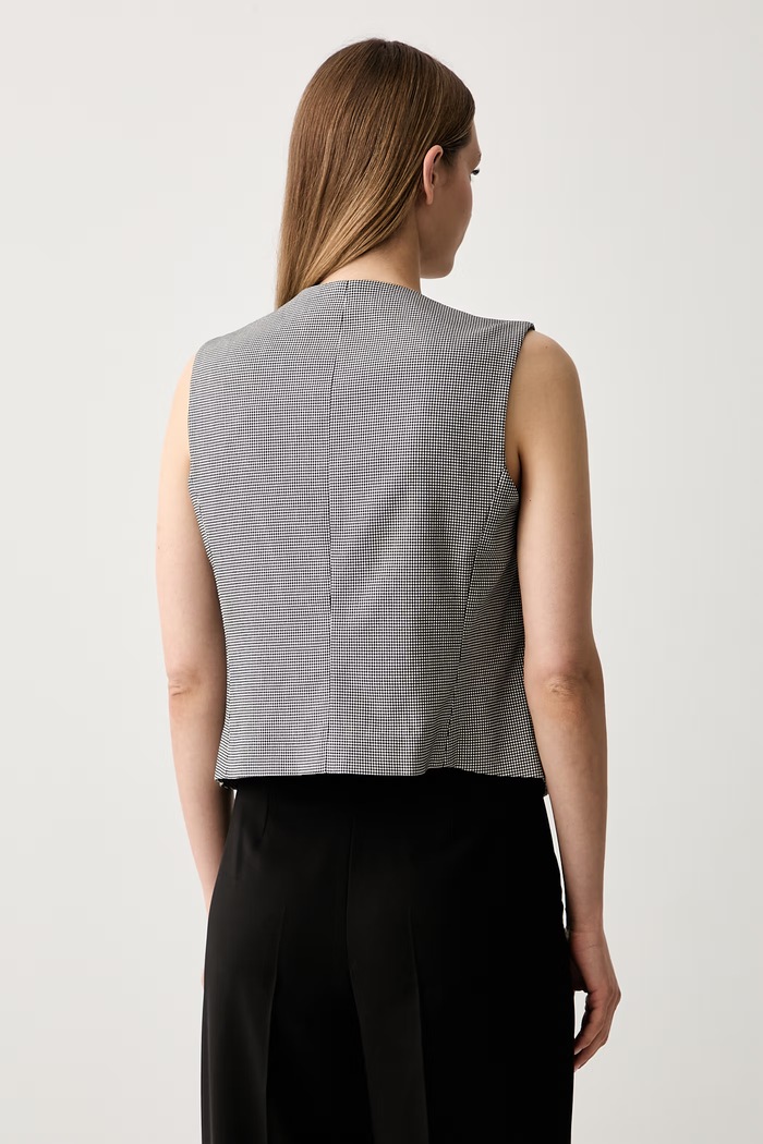 Odzież DKNY kamizelka dwurzędowa damska UE6VE295 czarny