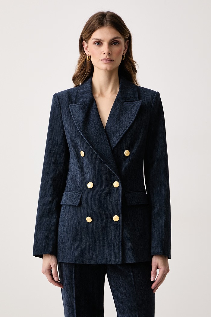 Marciano by Guess Sacou cu două rânduri de nasturi pentru femei LILLE bleumarin G6BN02.W4298
