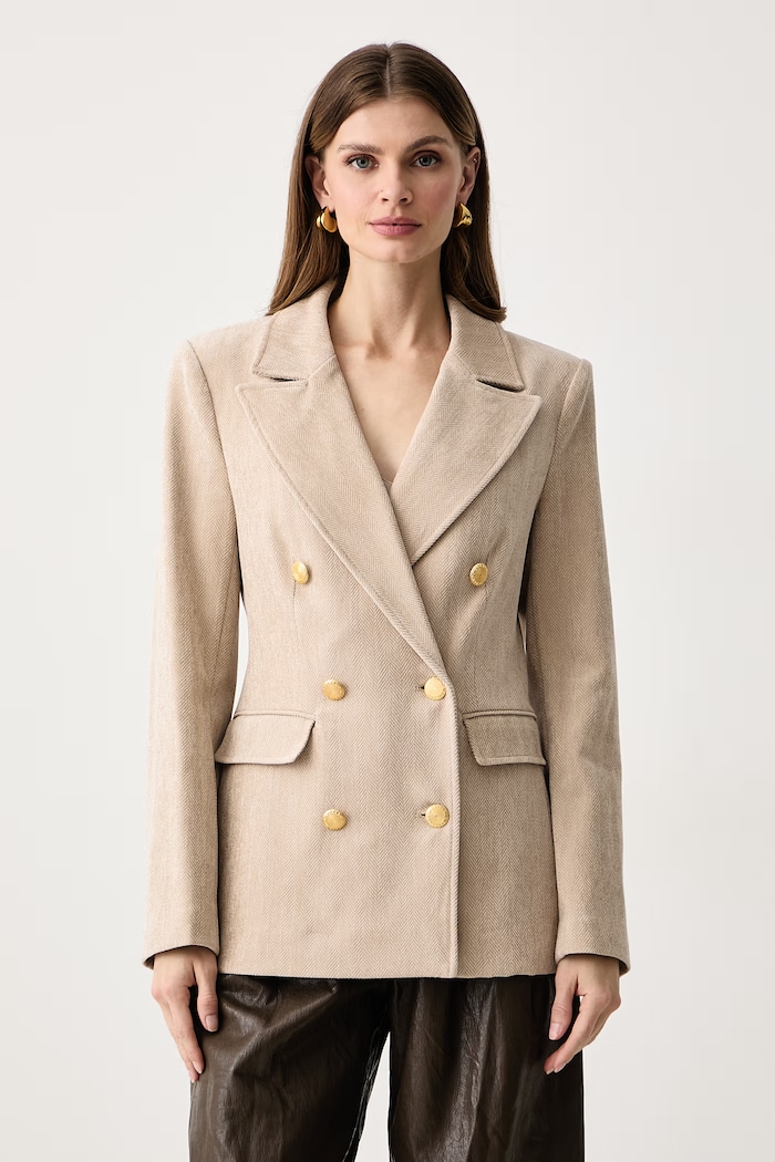 Marciano by Guess Marynarka dwurzędowa damska LILLE beżowy G6BN02.W4298