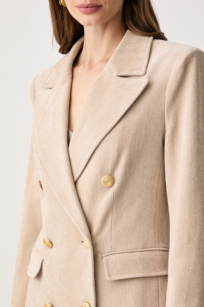 Marynarka dwurzędowa damska LILLE Marciano by Guess G6BN02.W4298 beżowy