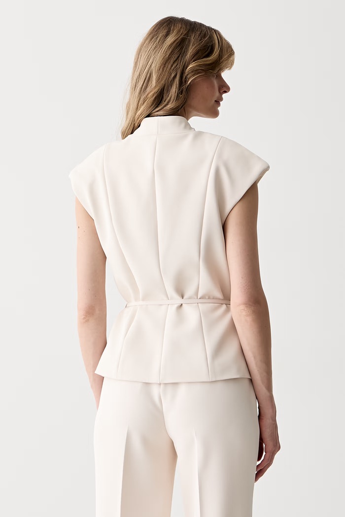 Ρούχα Marciano by Guess σταυρωτό γιλέκο γυναικείο JASMINE G6YN12.W3647 μπεζ