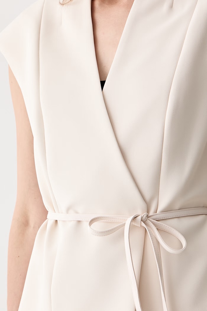 Marciano by Guess σταυρωτό γιλέκο γυναικείο JASMINE G6YN12.W3647 μπεζ