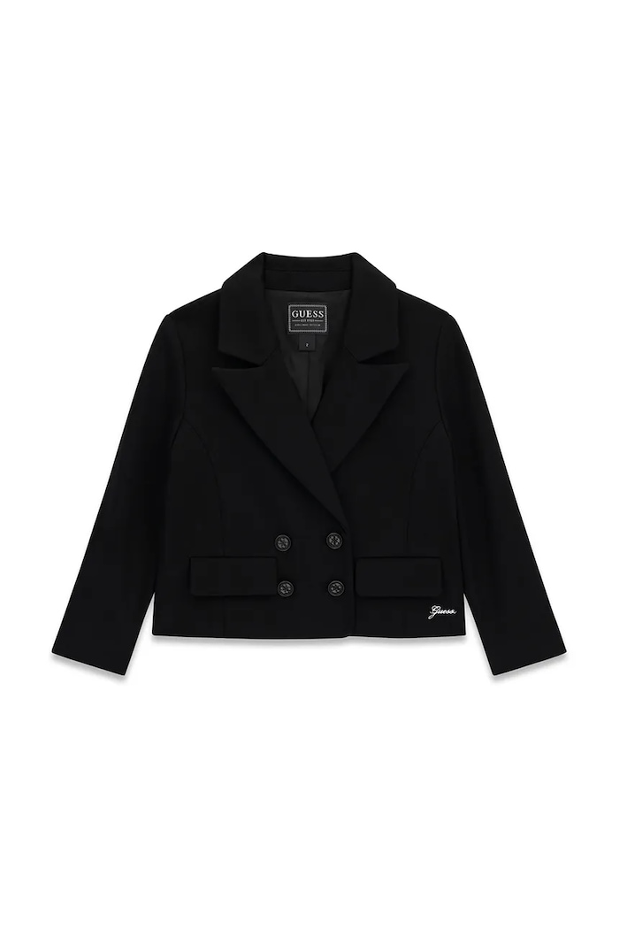 Guess Marynarka dziecięca z wiskozą czarny K6BN02.K5926.9BY2