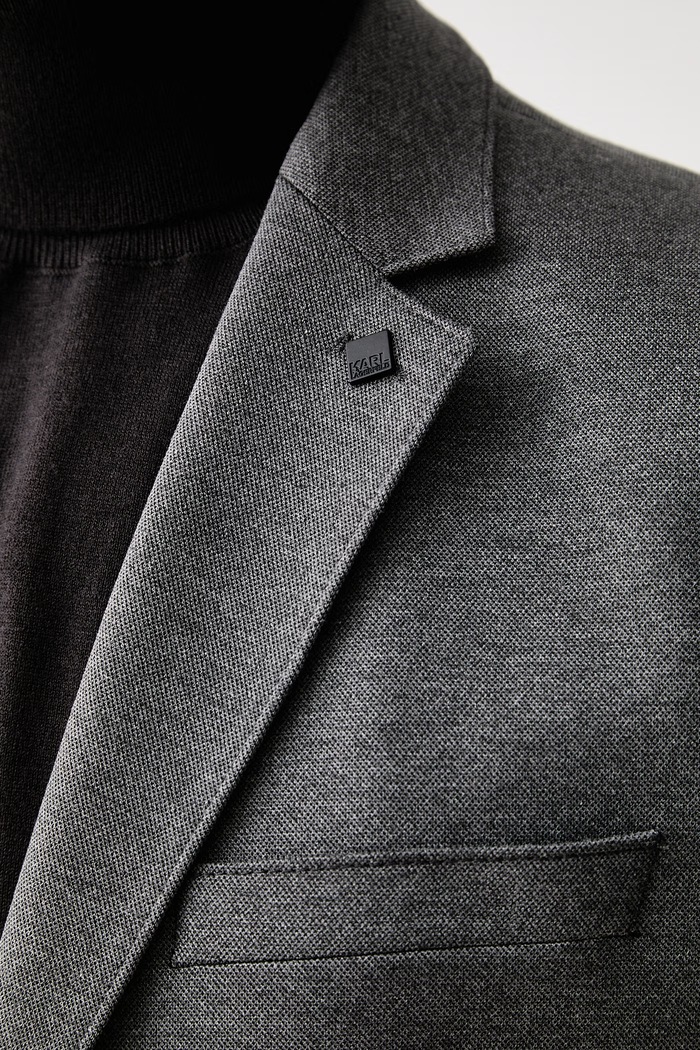 Karl Lagerfeld jednoredni sako za muškarce s viskozom 564007.155280 siva