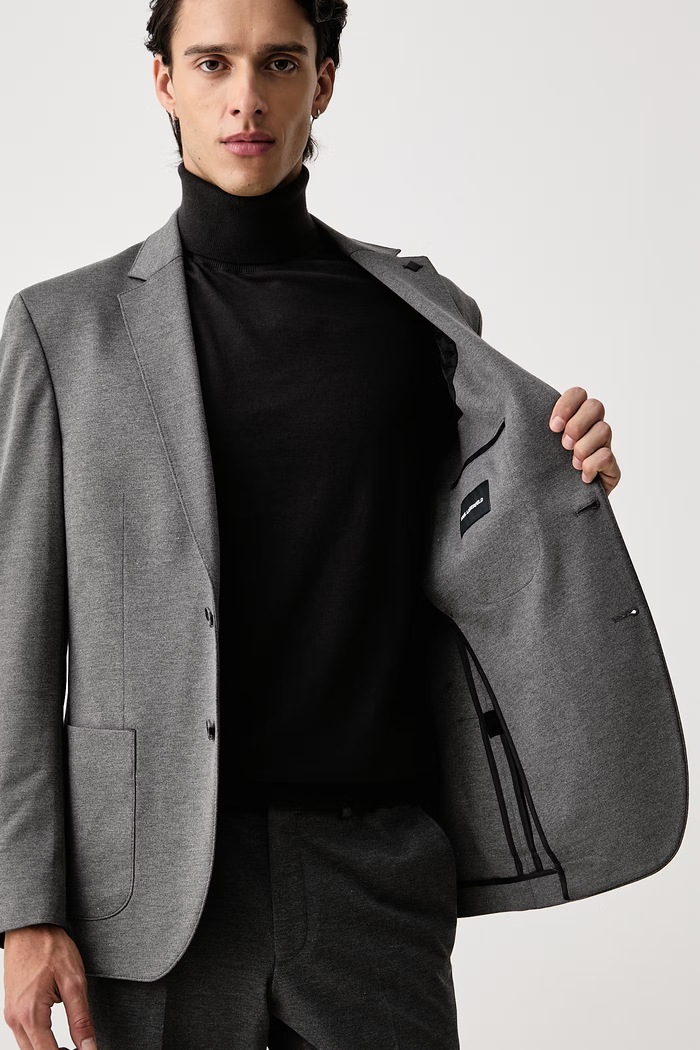 Karl Lagerfeld jednoredni sako za muškarce s viskozom 564007.155280