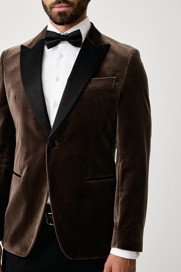 Marynarka jednorzędowa męska welurowa H-Hutson-Tux-Pk-264 BOSS 50571975 zielony