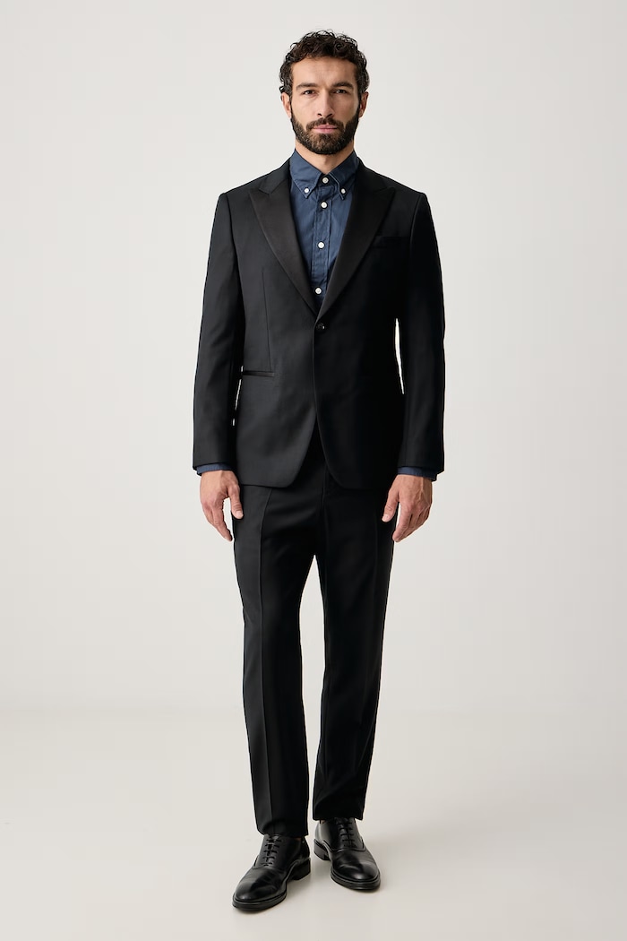 Îmbrăcăminte BOSS Costum pentru bărbați cu lână H-Huge-2Pcs-Tux-264 50571974 negru