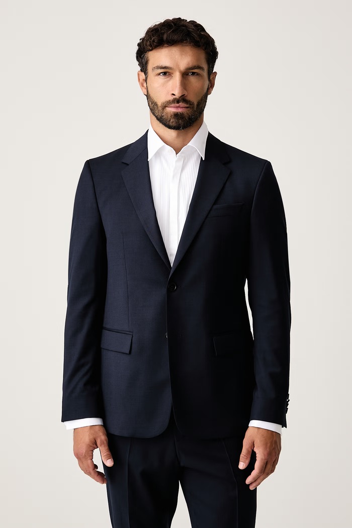 BOSS Dvodelni moški komplet z volno H-Houston-2pcs-264 50571937 mornarsko modra AW26