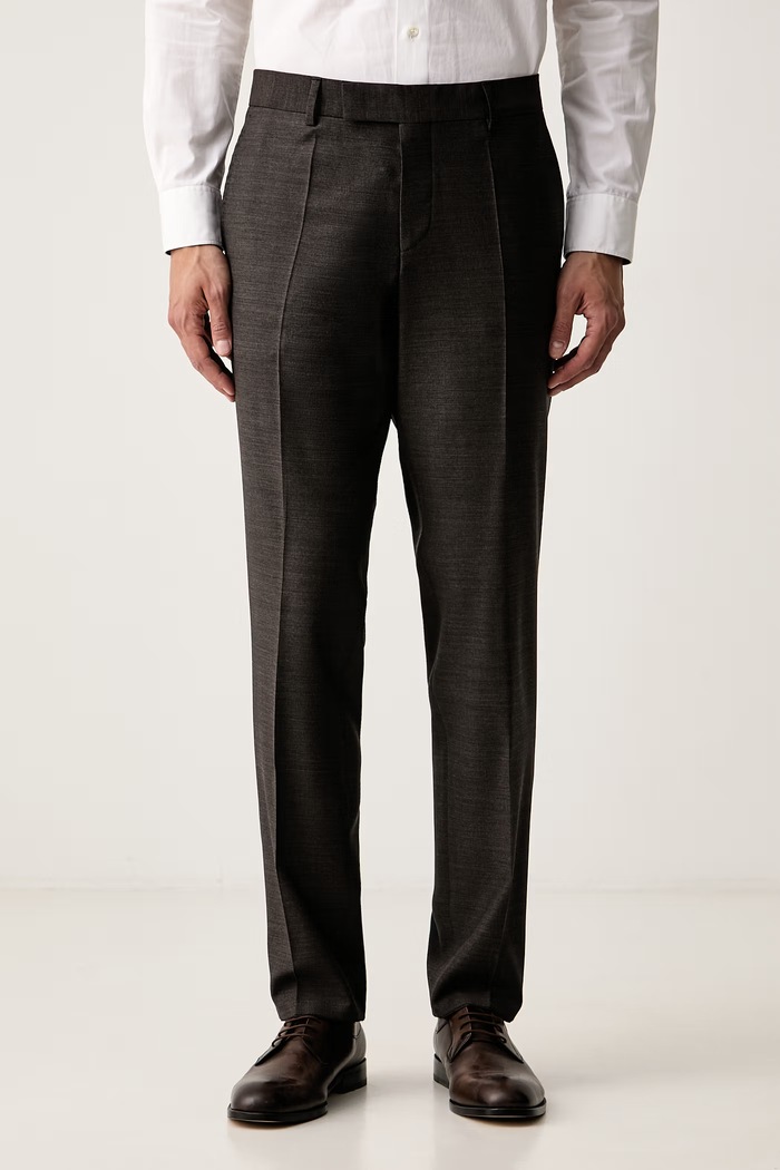 BOSS dvodijelno odijelo za muškarce od vune H-Huge-2Pcs-263 smeđa 50567237