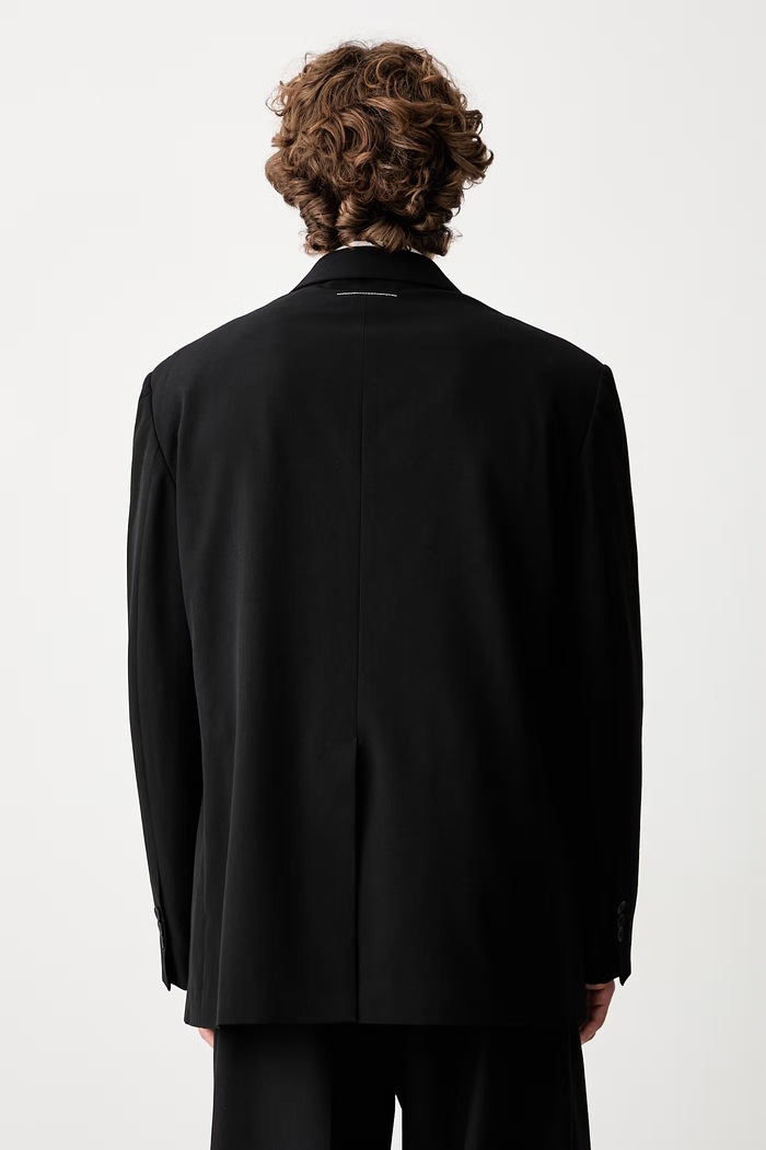 Odzież MM6 Maison Margiela marynarka z wełną męska SH0BN0025.M35436 czarny