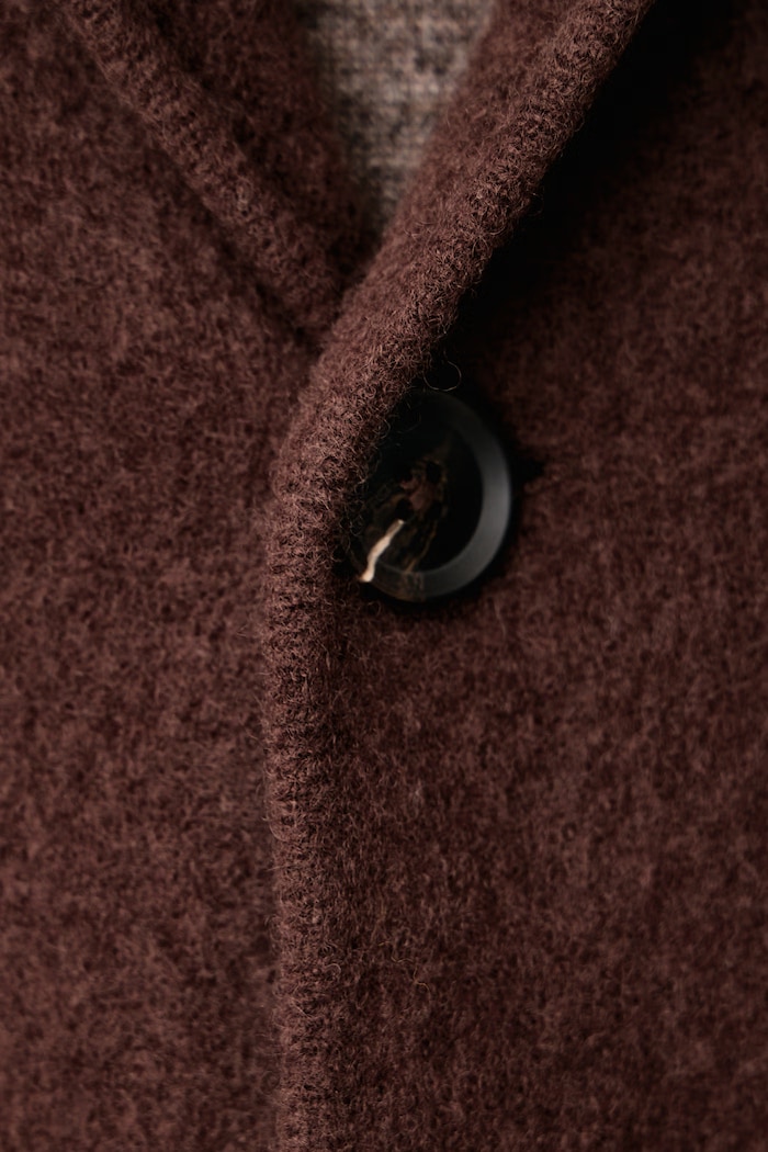 Sako pánské vlněné United Colors of Benetton hnědá 19KRU601Z