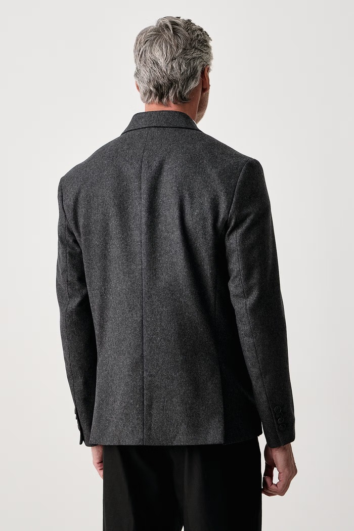 Odzież Trussardi Marynarka męska z wełną Q008M000021N szary