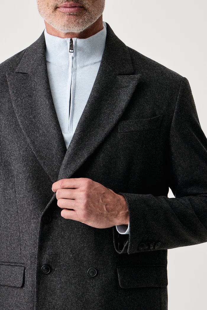 Marynarka męska z wełną Trussardi Q008M000021N szary