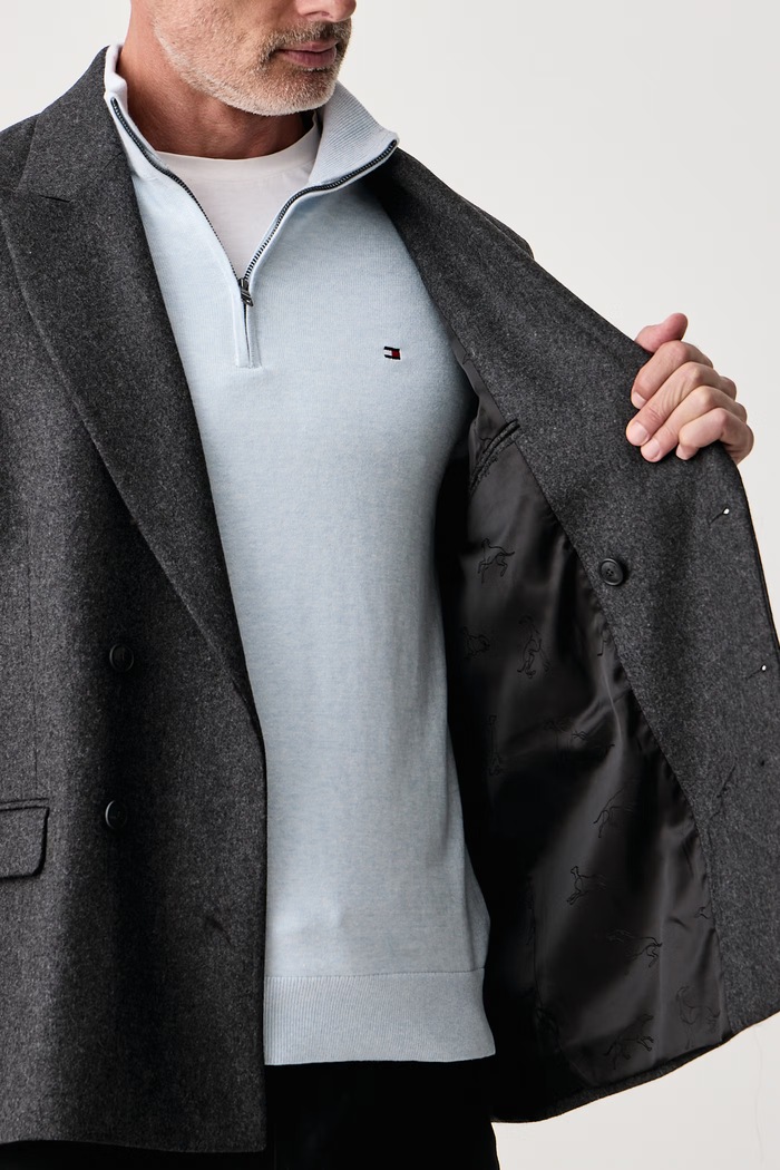 Trussardi Marynarka męska z wełną Q008M000021N