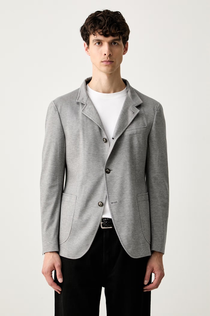 Joop! marynarka jednorzędowa męska 30104009 szary AW26