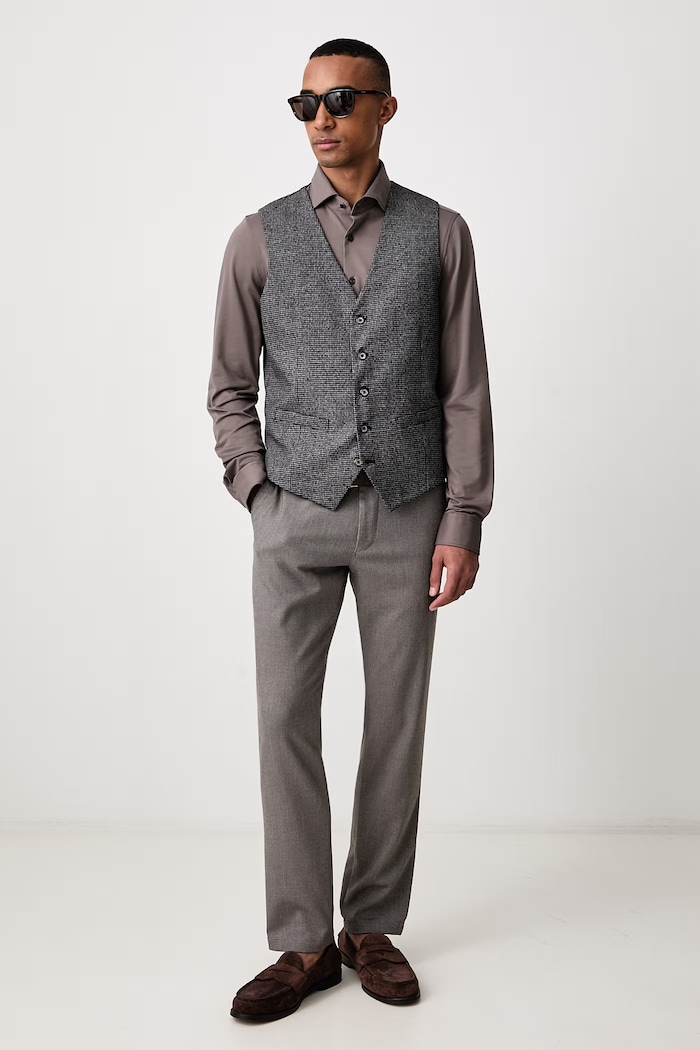 Lindbergh Egysoros mellény férfi 30.344086 barna AW26