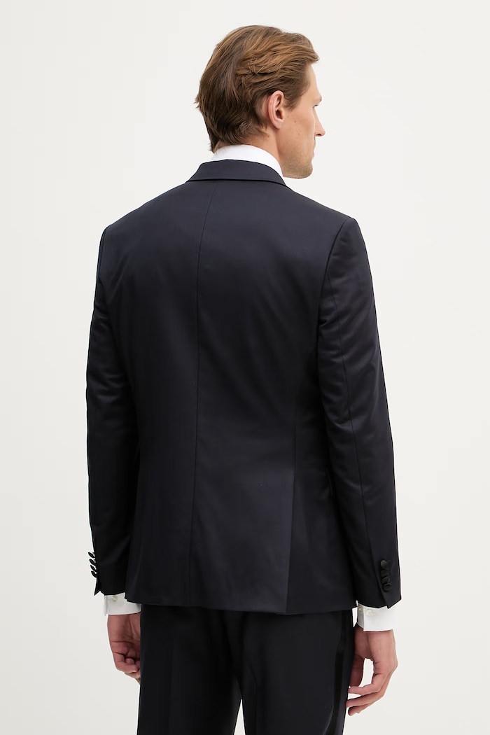 Îmbrăcăminte BOSS sacou pentru bărbați H-Huge-Tux-P-B1 50469170 bleumarin