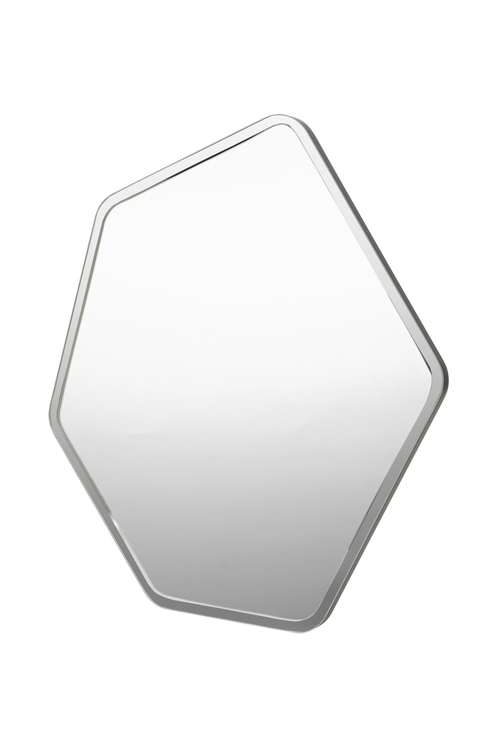 Broste Copenhagen Lustro ścienne ze szkła 33 x 1,3 x 37,5 cm 14600261 szary AW26