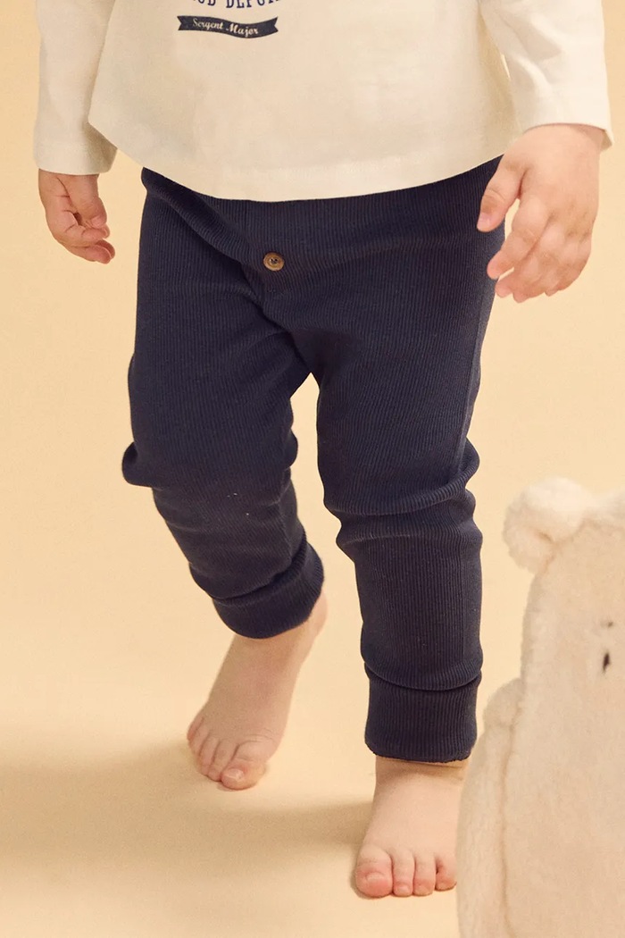 Sergent Major Legginsy dziecięce bawełniane z elastanem 26H1BG31LG