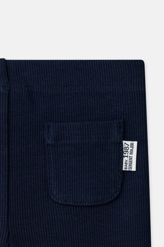 Legginsy dziecięce bawełniane z elastanem Sergent Major 26H1BG31LG granatowy