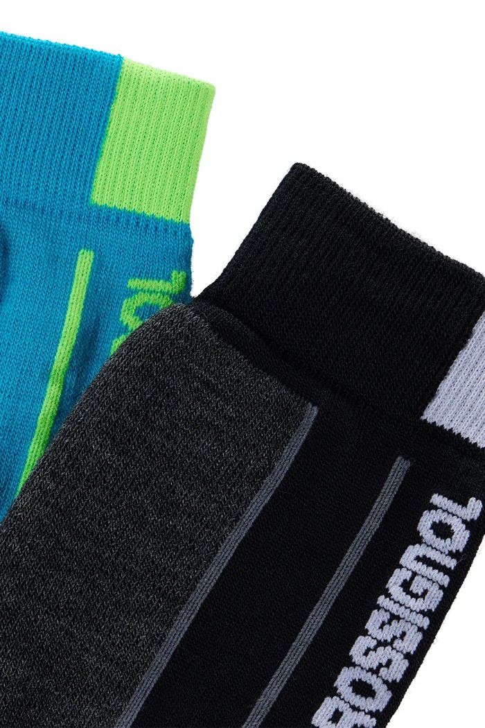 Chłopiec Rossignol Skarpety narciarskie dziecięce SKI SOCKS 2-pack RLPYX01 czarny