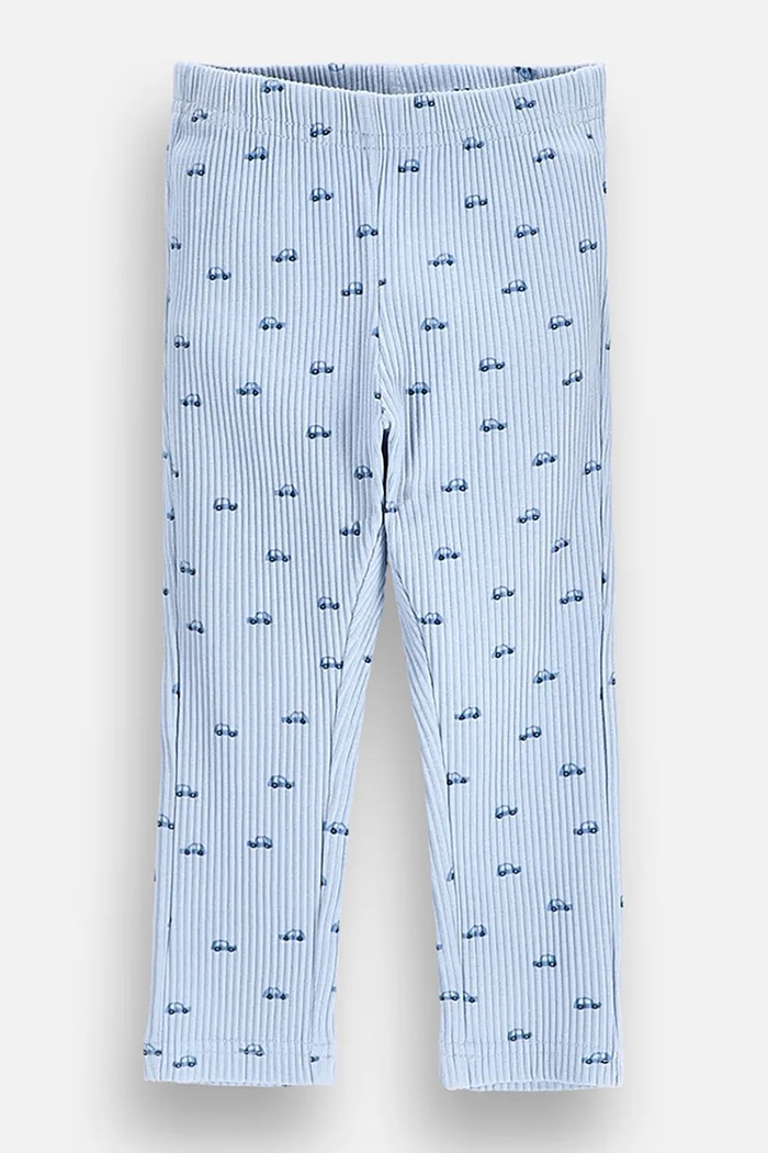 Coccodrillo Legginsy dziecięce bawełniane z elastanem niebieski ZC6122001MBN