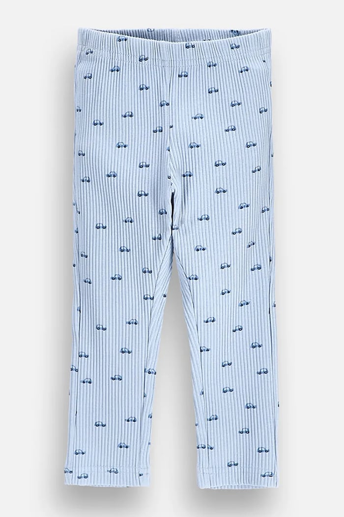Coccodrillo Legginsy dziecięce bawełniane z elastanem niebieski ZC6122001MBN