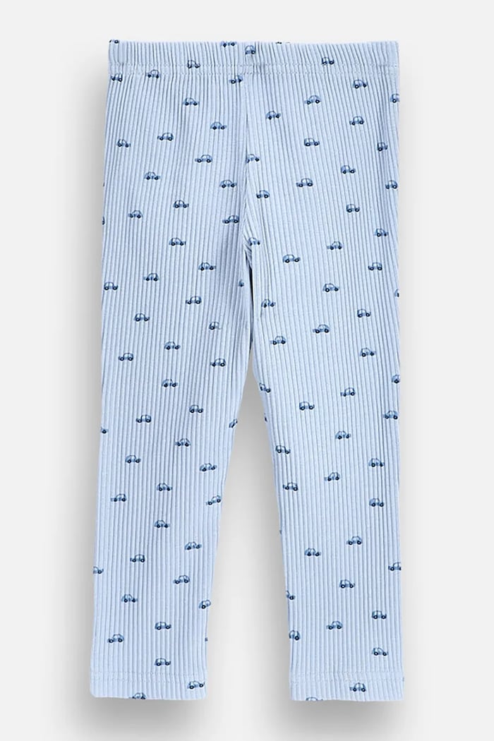 Coccodrillo Legginsy dziecięce bawełniane z elastanem ZC6122001MBN niebieski AW26
