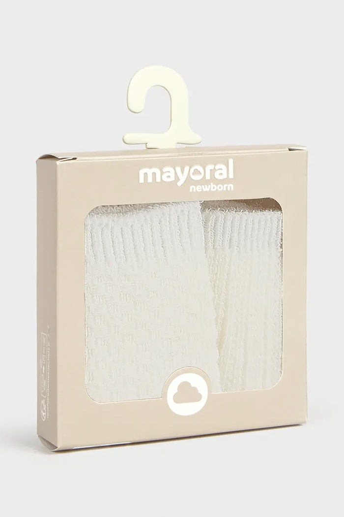 Мальчик Mayoral Newborn носки для младенцев 2 шт. 9109.1L.Newborn.9BY2 бежевый