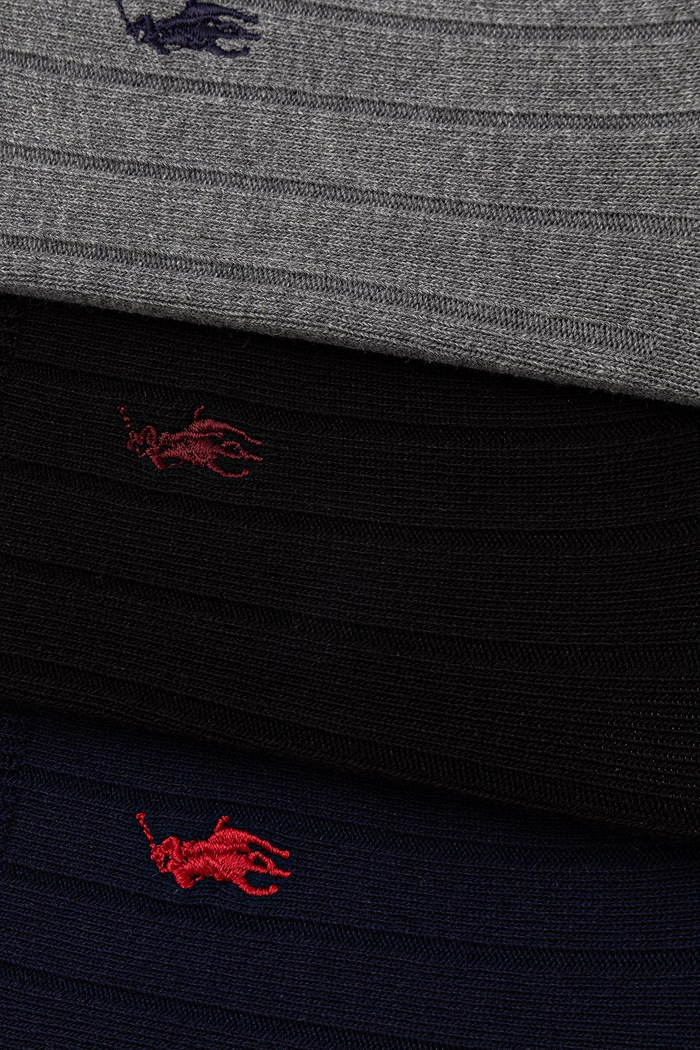 Polo Ralph Lauren skarpety dziecięce 3-pack 443P19582001 granatowy AW26