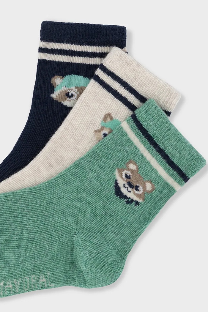 Mayoral чорапи за бебе 3 броя 10249.3B.Baby.9BY2 зелен AW26