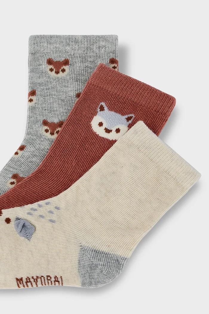 Mayoral Носки для младенцев 3 шт. 10248.3A.Baby.9BY2 оранжевый AW26