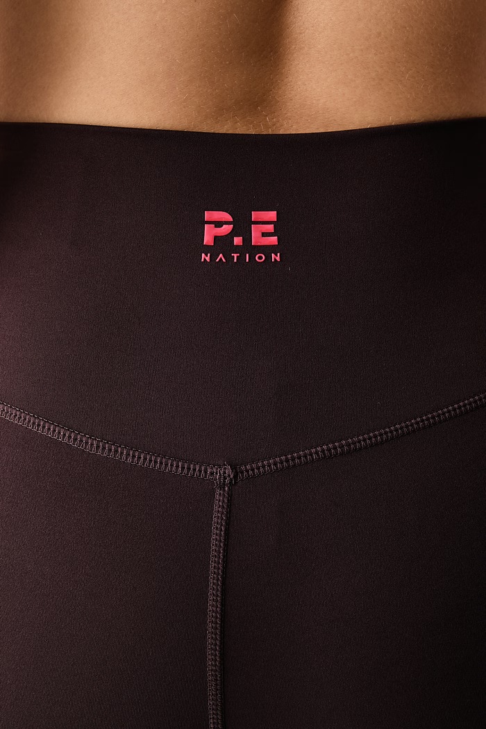 Legginsy sportowe damskie Clarity P.E Nation brązowy 263G058