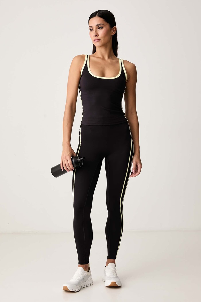 P.E Nation Legginsy sportowe damskie Cypher 263G065 brązowy AW26