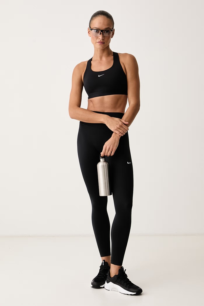 Nike Legginsy treningowe damskie Nike One Seamless Front HJ9195.013 czarny AW26
