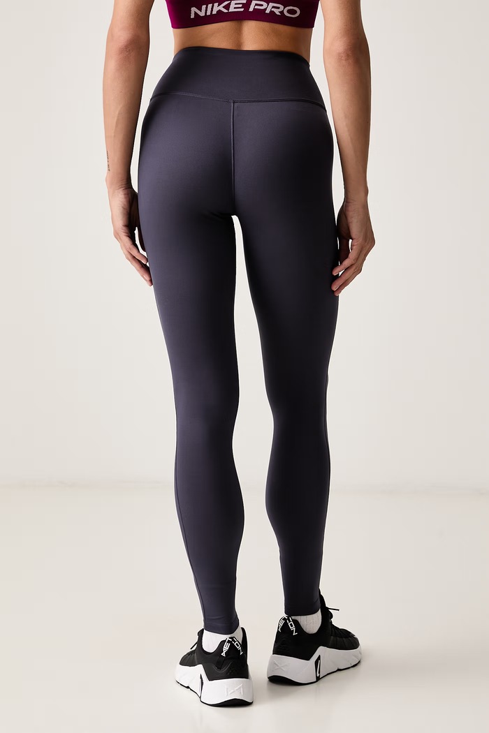 Odzież Nike Legginsy sportowe damskie Nike One Seamless Front HJ9195.014 szary