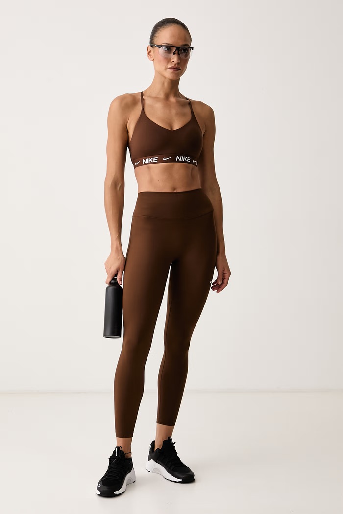 Nike Legginsy sportowe damskie Nike One IO0579.212 brązowy AW26