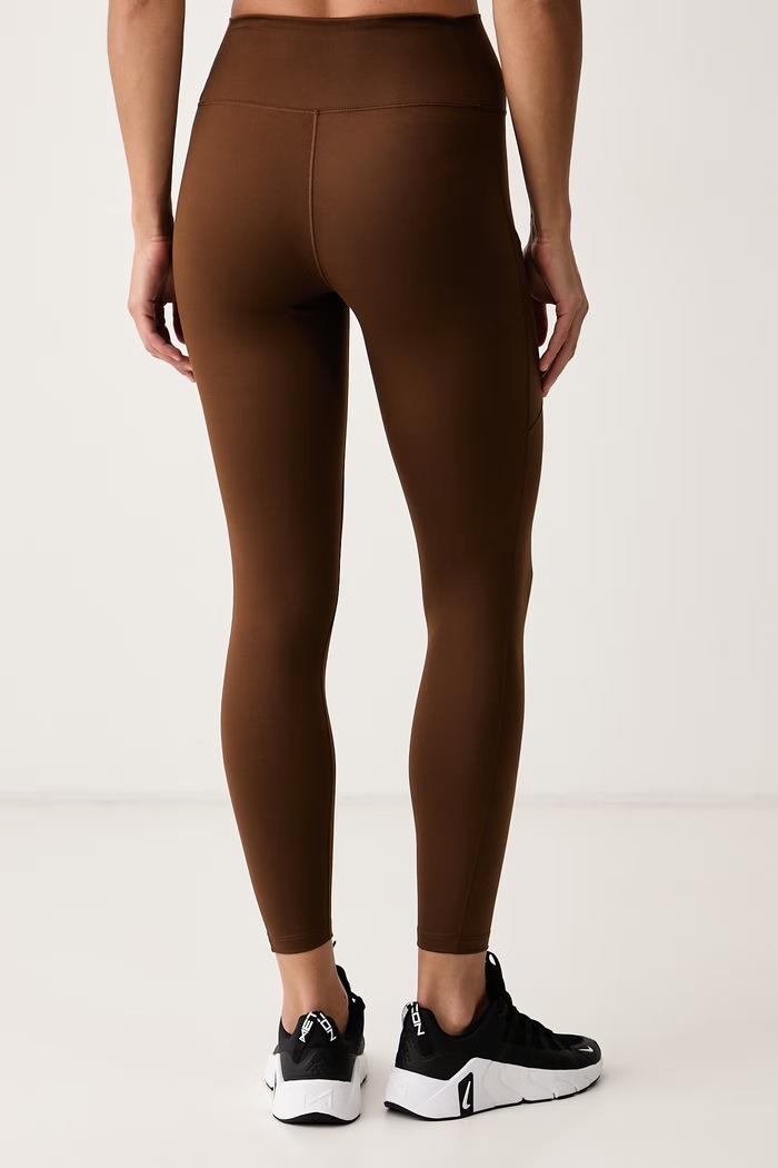 Odzież Nike Legginsy sportowe damskie Nike One FN3241.212 brązowy