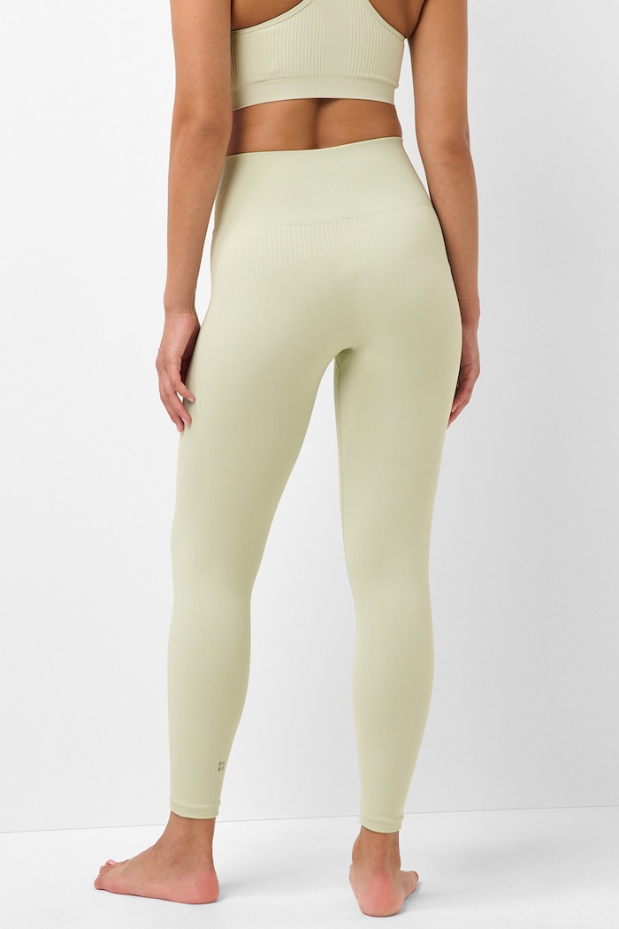 Sweaty Betty Legginsy do jogi damskie SB10787 zielony AW26