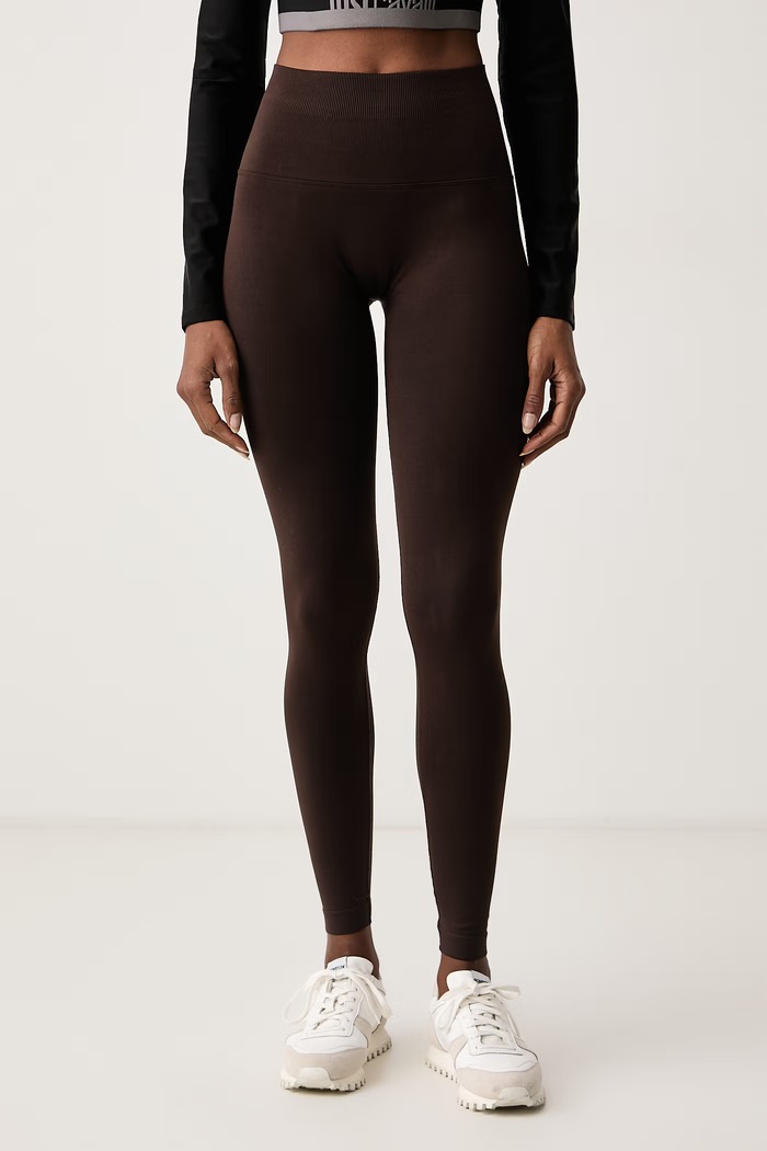 MC2 Saint Barth Legginsy damskie brązowy VEG0001