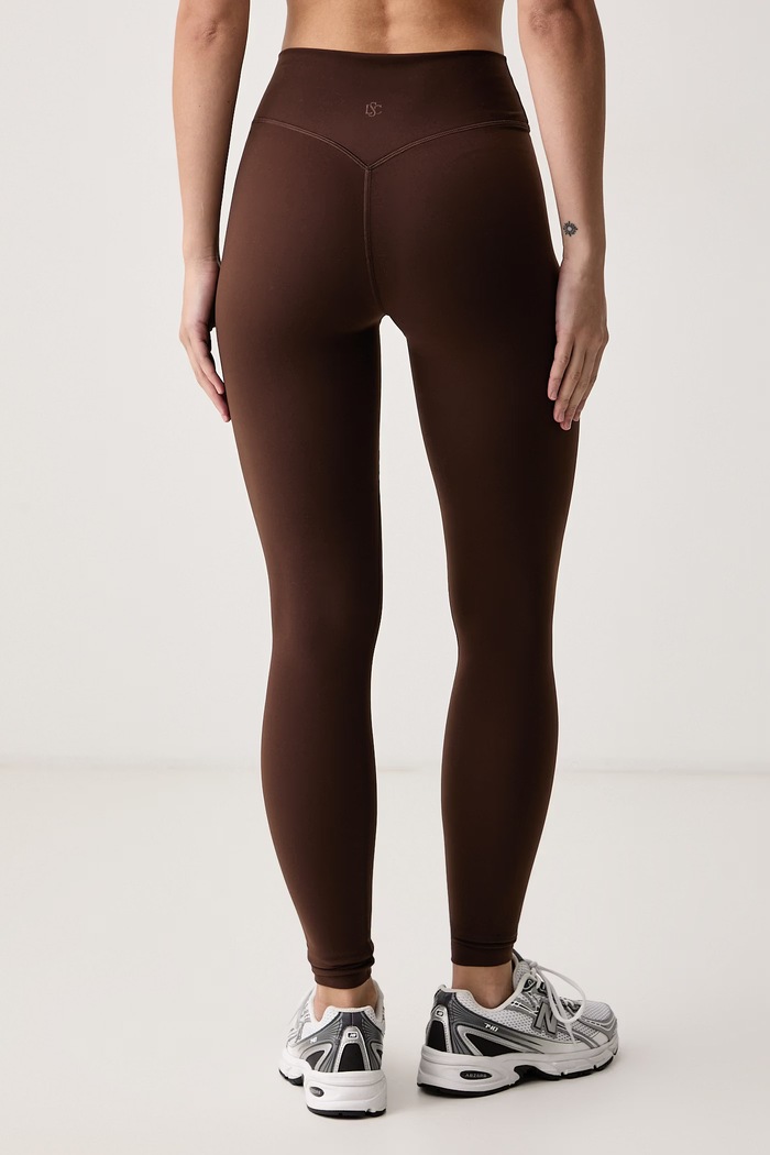 Odzież Le Privé Legginsy damskie COMFORT LEGGINS BRUN LP00897 brązowy