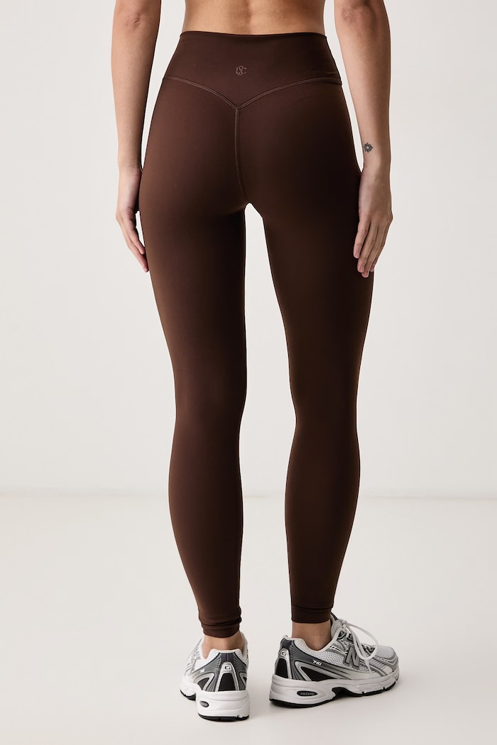 Odzież Le Privé Legginsy damskie COMFORT LEGGINS BRUN LP00897 brązowy