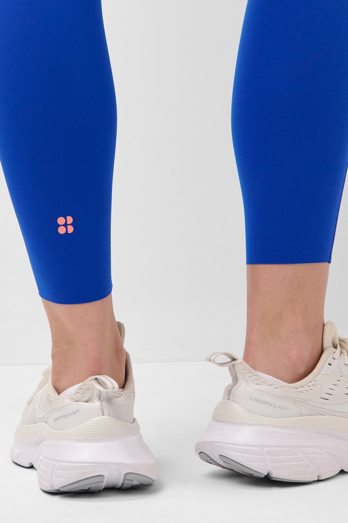 Legginsy sportowe damskie Runners High Sweaty Betty niebieski SB1078878