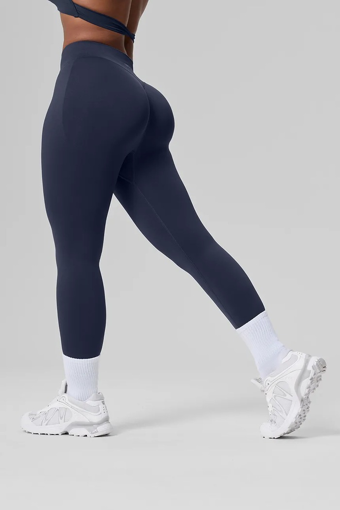 Legginsy do jogi damskie Ultrasculpt BetterMe LEG00040 granatowy