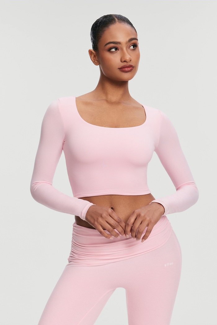 Odzież BetterMe Legginsy do jogi damskie z wiskozą Soft Seamless PNT00005 różowy