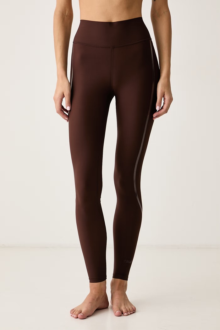 Casall Legginsy do jogi damskie Sculpture brązowy 26262