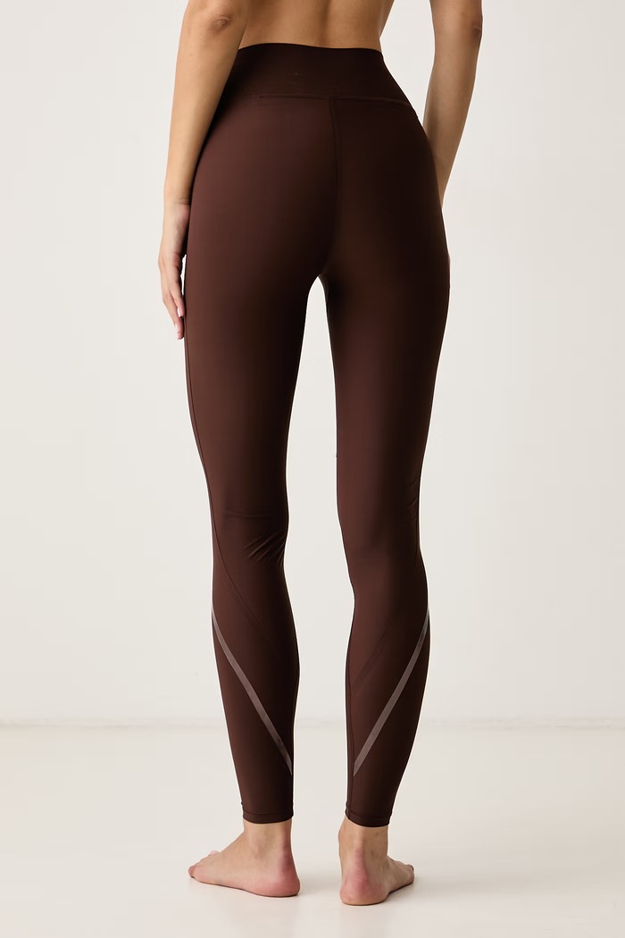 Odzież Casall Legginsy do jogi damskie Sculpture 26262 brązowy