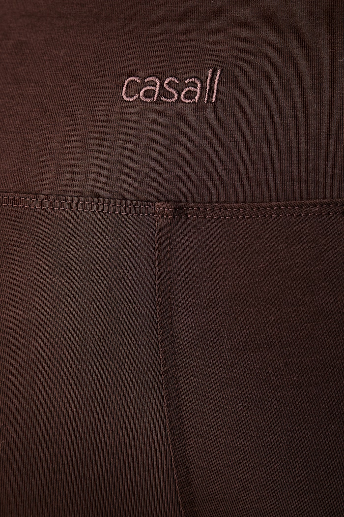 Legginsy do jogi damskie z bawełną Sublime Casall 26252 brązowy